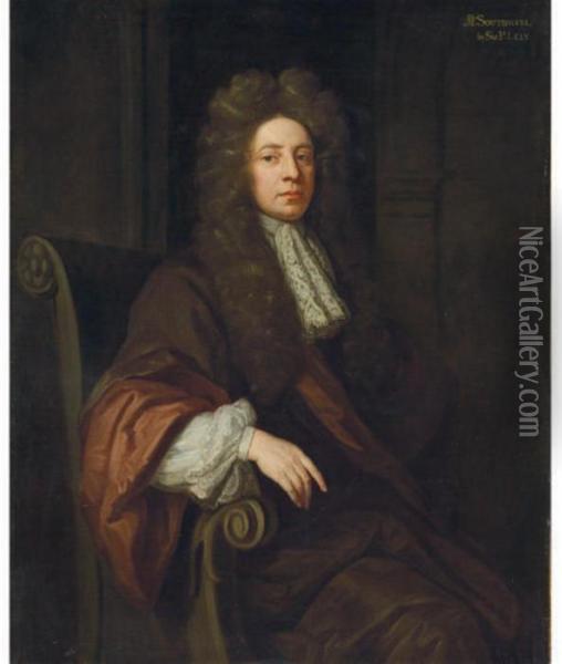 Portrait Of Sir Robert Southwell Oil Painting - Sir Godfrey Kneller