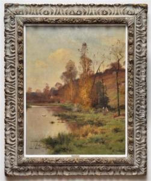 Landscape Oil Painting - Adolphe Morin