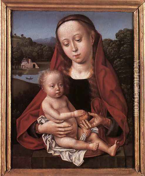 Virgin and Child 1495-1505 Oil Painting - Flemish Unknown Masters
