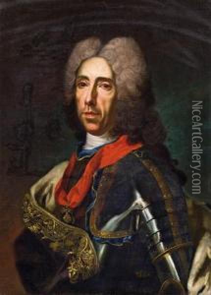 Prinz Eugen Von Savoyen Oil Painting - Johann Kupetzki