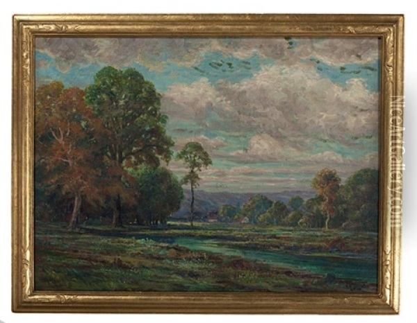 Spring Landscape Oil Painting - Edward R. Sitzman