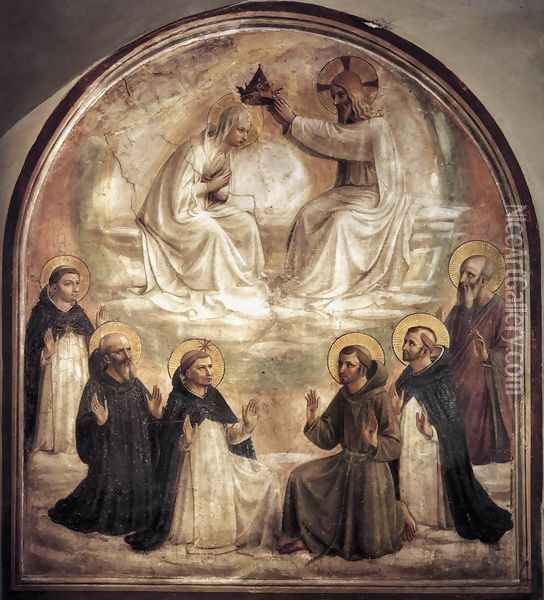Coronation of the Virgin Oil Painting - Giotto Di Bondone