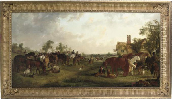 The Horse Fair Oil Painting - Edward Robert Smythe