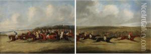 Start For The Derby Oil Painting - Henry Thomas Alken