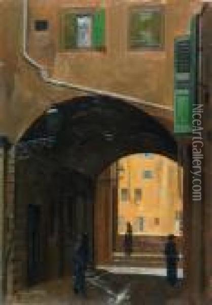 Arco Delle Carrozze Oil Painting - Antonio Maria Aspettati