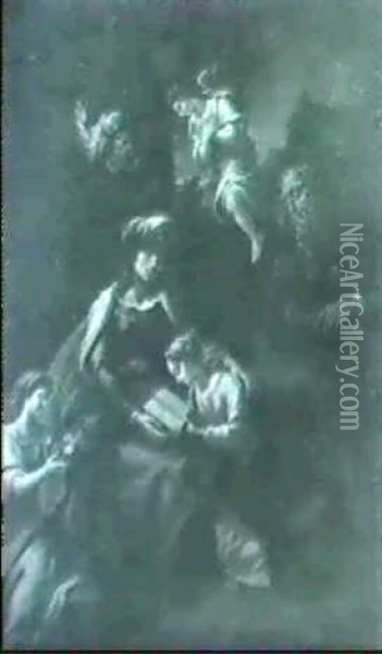 L'education De La Vierge Oil Painting - Francesco del Cairo