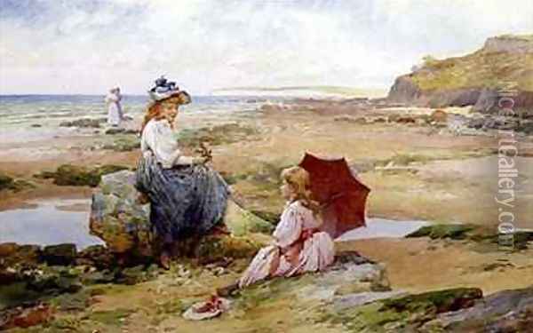 Best Friends Oil Painting - Alfred I Glendening