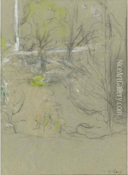 Etude Pour Un Paysage Oil Painting - Jean-Edouard Vuillard