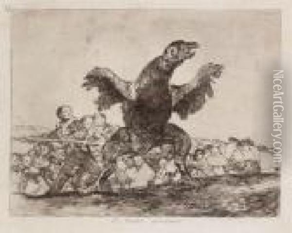 El Buitre Carnivoro Oil Painting - Francisco De Goya y Lucientes