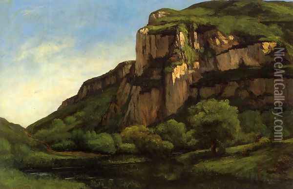 Rocks at Mouthier Oil Painting - Gustave Courbet