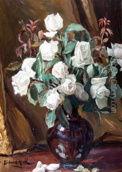 Rosas Blancas Oil Painting - Richard Hall