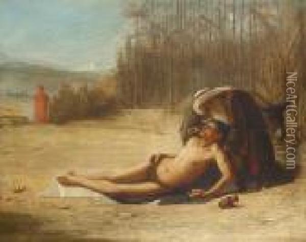 The Good Samaritan Oil Painting - John Melhuish Strudwick