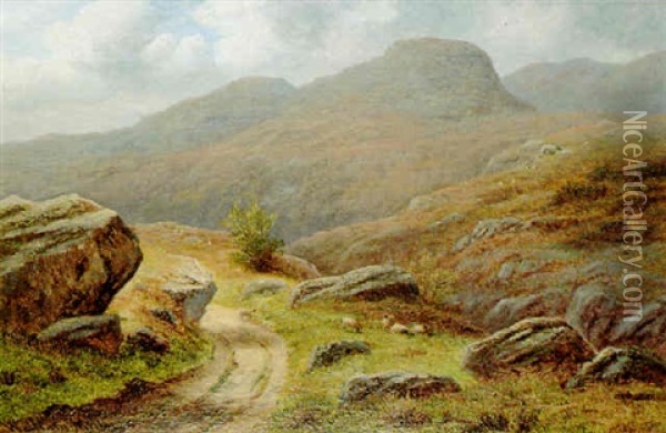 In Borrowdale, Westmorland Oil Painting - William Mellor