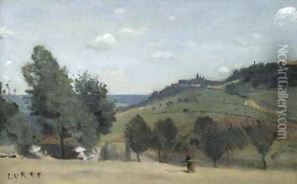 Suresnes Oil Painting - Jean-Baptiste-Camille Corot