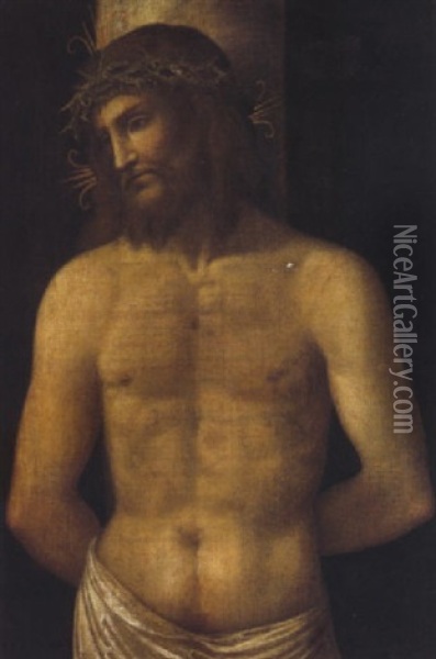 Cristo Alla Colonna Oil Painting -  Moretto da Brescia
