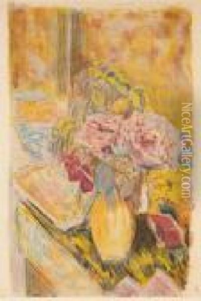 Les Fleurs Oil Painting - Pierre Bonnard