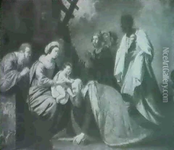 Adoration Of The Magi Oil Painting - Jan Van Bijlert