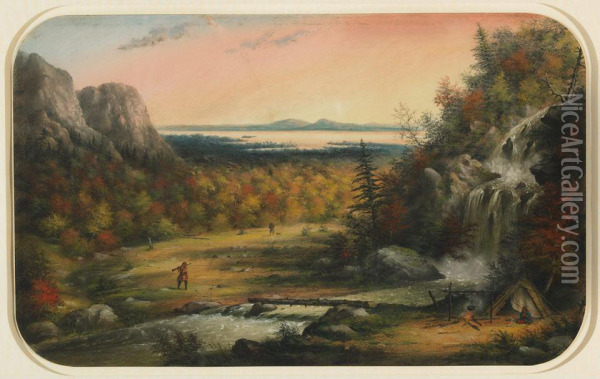 Lake St. Joseph Oil Painting - Alfred Worsley Holdstock