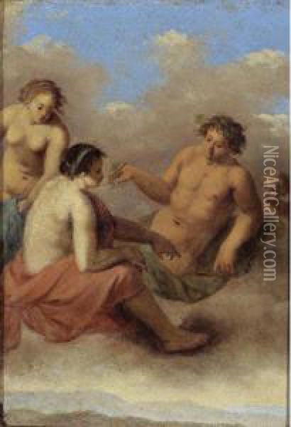 Sine Baccho Et Cerere Friget Venus Oil Painting - Cornelis Van Poelenburch
