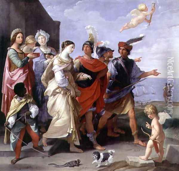 The Abduction of Helen, 1631 2 Oil Painting - Guido Reni