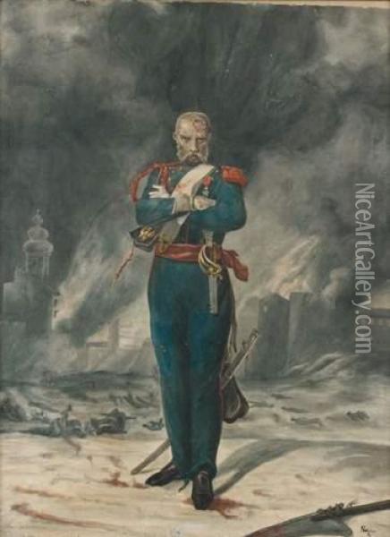 Portrait Du Comte De Rostopchine Oil Painting - Louis Gaston de Segur