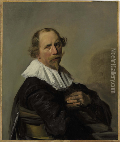Portrait Of A Gentleman Oil Painting - Frans Hals