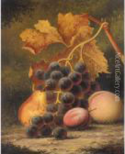 Still Life Of Fruit Oil Painting - Henry George Todd