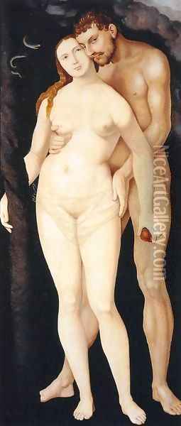 Adam and Eve Oil Painting - Hans Baldung Grien