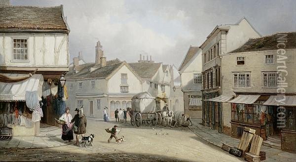 Silent Street, Ipswich Oil Painting - Thomas Smythe