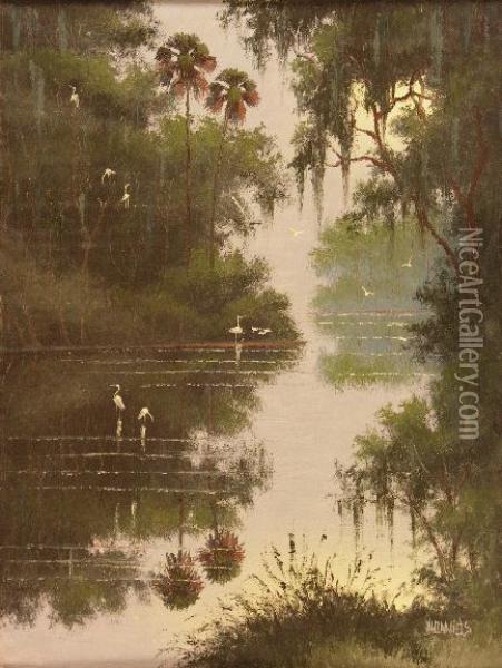 Florida Landscape Oil Painting - William Daniels