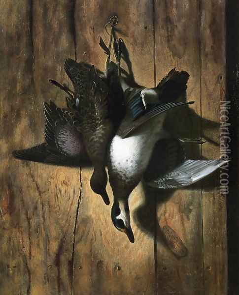 Hanging Water Fowl Oil Painting - Edward Edmondson
