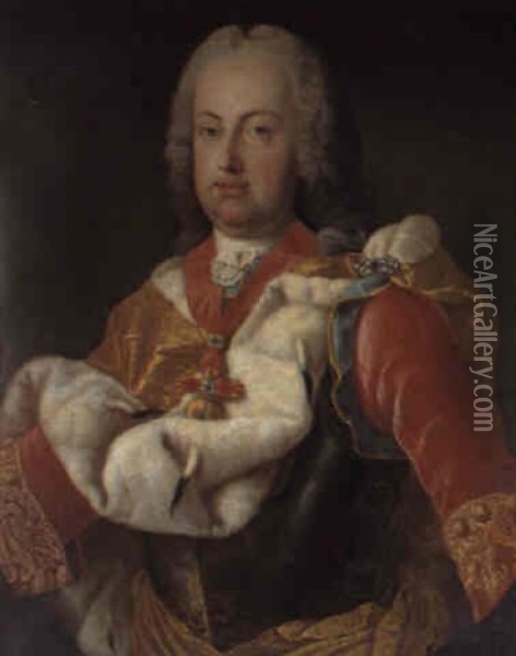Bildnis Kaiser Franz I. Stefan, Gemahl Der Kaiserin Maria Theresia Oil Painting - Martin van Meytens the Younger
