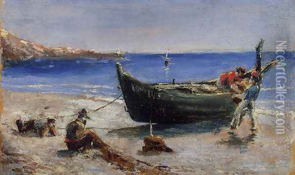 Fishing Boat Oil Painting - Henri De Toulouse-Lautrec