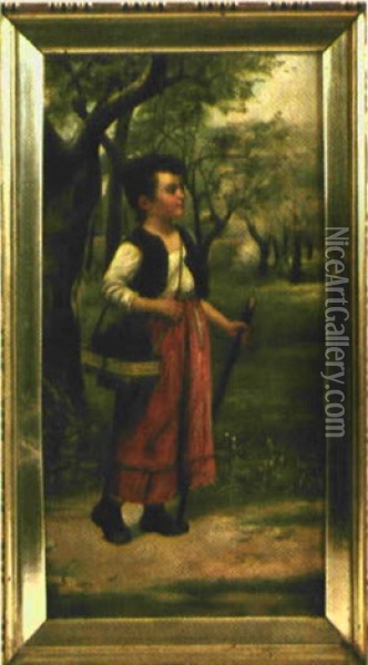 Madchen In Tracht Oil Painting - Ada Thilen