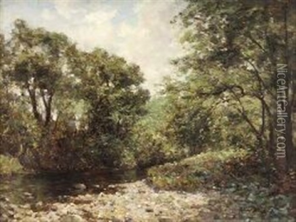 Quiet Waters Oil Painting - Joseph Morris Henderson