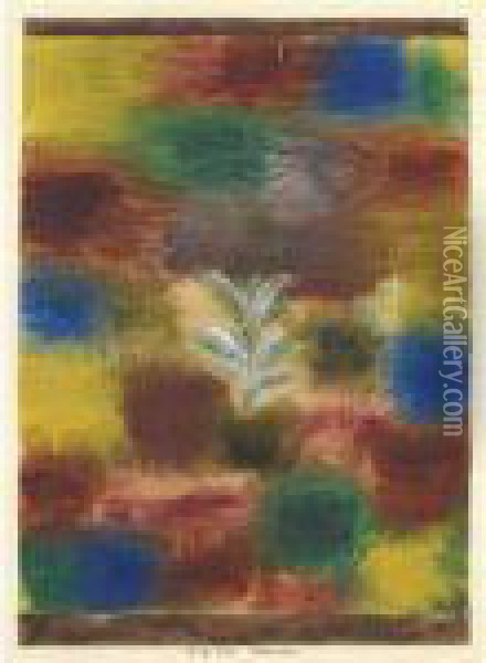 Baumchen (kleiner Baum Im Gebusch) Oil Painting - Paul Klee