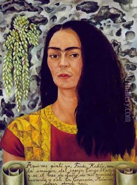Self Portrait With Loose Hair Oil Painting - Frida Kahlo