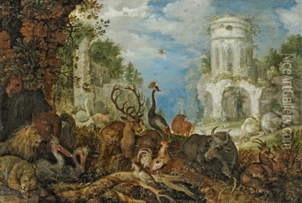 Orpheus Und Die Thrakischen Weiber Oil Painting - Roelandt Savery