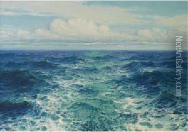 Hawaiian Coast Oil Painting - Lionel Walden