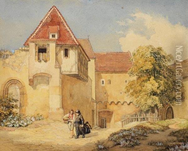 Klosterneuburg Bei Wien Oil Painting - Johann Jacob Gensler