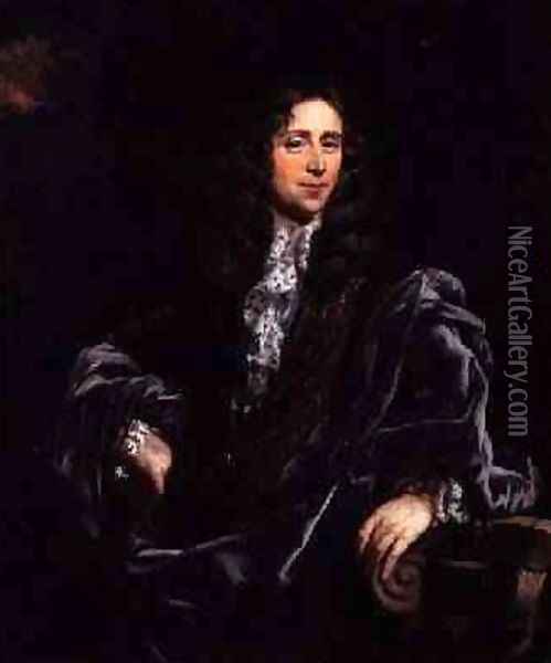 Portrait of a Man said to be William Bentinck 1st Earl of Portland 1649-1709 Oil Painting - Nicolaes Maes