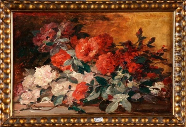 Gerbe De Fleurs Oil Painting - Emile Berchmans