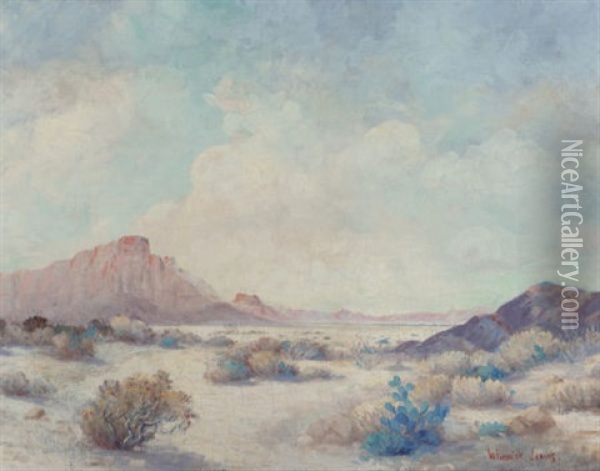 West Texas Desert Oil Painting - Frederick Jarvis
