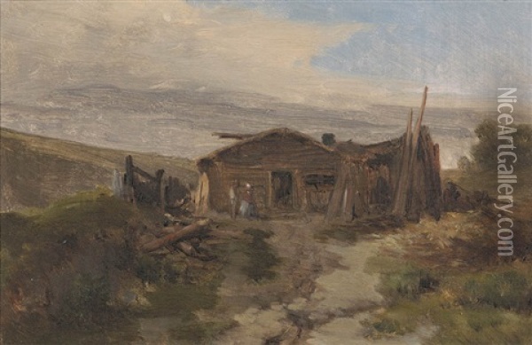 Untitled Oil Painting - Abraham Louis Buvelot