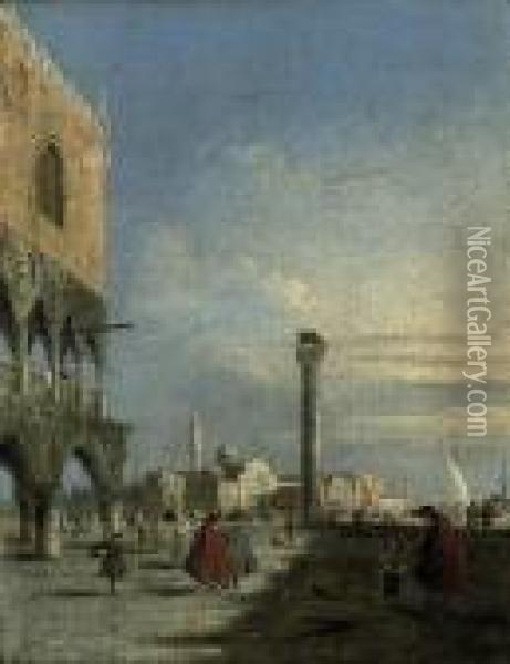 The Piazzetta Di San Marco, Venice, Looking Towards San Giorgiomaggiore Oil Painting - Francesco Guardi