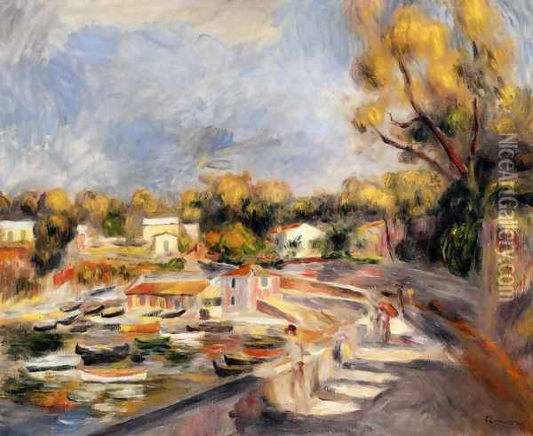 Cagnes Landscape Oil Painting - Pierre Auguste Renoir