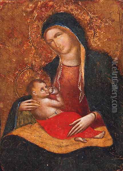 The Madonna and Child Oil Painting - Emilian School