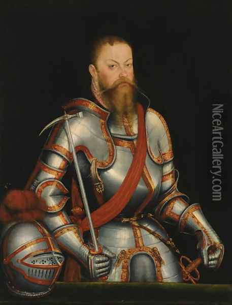 Elector Moritz von Sachsen 1578 Oil Painting - Lucas The Younger Cranach