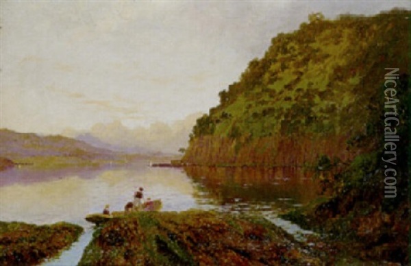 River Derwent, Tasmania Oil Painting - William Charles Piguenit