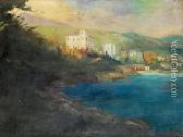 Tengerparti Taj Oil Painting - Gyula Hary